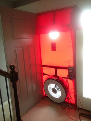 blower door test